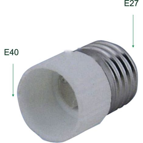 Adaptador Rosca Bombillas E40 Hembra A E27 Macho 12.110
