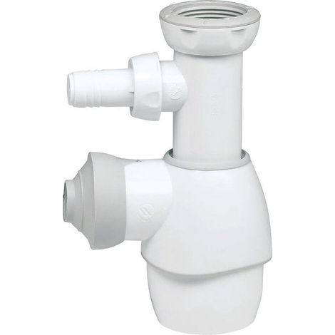 Sifón universal WIRQUIN 5078527 - Todo en 1 - toma para lavadora - ajustable en altura