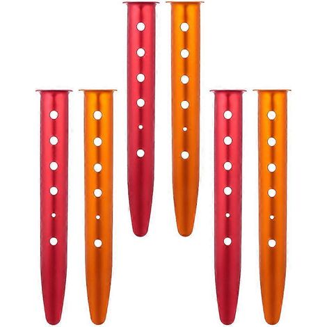 Piquets de tente en alliage plaqué or, robustes et faciles à monter, accessoires pour tente et sable, lot de 6 (1/5)