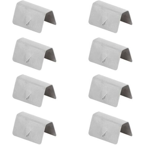 QORVA- Clips de retenue de fixation en acier inoxydable, 8 pièces, canal de déflecteur de pluie et de vent pour voiture, adaptés à HEKO G3 (1/5)