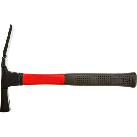Marteau À Maçon - 600 G - Manche En Fibre De Verre - Tête En Acier Trempé - Pour Travaux De Pierre Et Maçonnerie - 1 Pièce