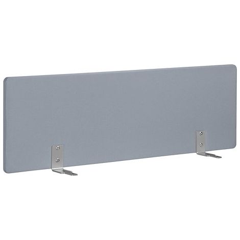 Panneau acoustique gris L 140 x H 46 cm pour pôle de bureaux Team Line - fixation aluminium (1/3)