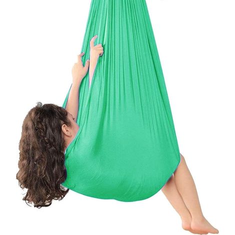 Sensory Swing Indoor Therapy Swing for Adults Kids and Teens W/More Special Needs Sensory Great for Autism,Has A Calming Effect On Children Needs (Gray)