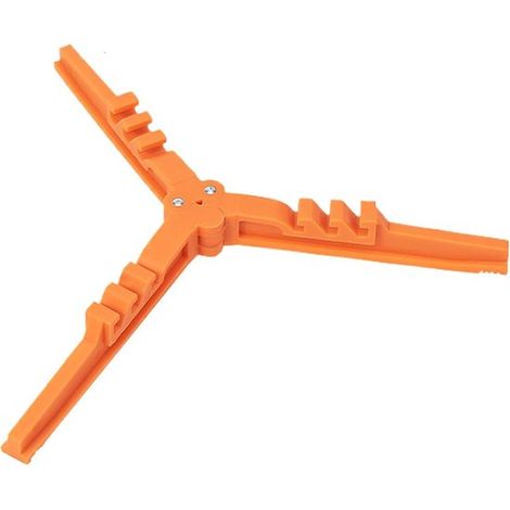Supporto triplo per bombola di gas da campeggio, portatile e pieghevole, per cucinare all'aperto, 10,6 x 3 x 1,5 cm, arancione. (1/5)