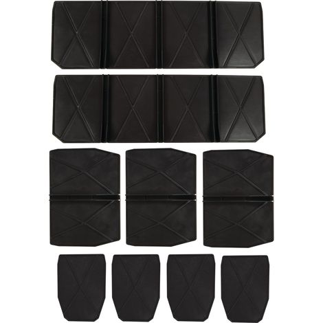 Einhell Kit de casiers en plastique (9 casiers: 2 longs, 3 taille moyenne, 4 petites, pour malette de rangement E-Case)