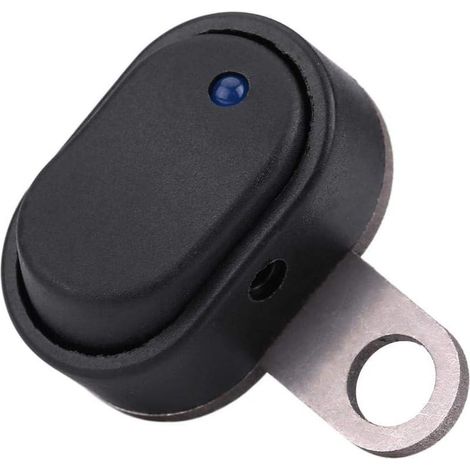 Wasserdichter Motorradschalter, Akozon 12V Motorrad-Roller Ein-/Ausschalter für Scheinwerfer am Lenker, wasserdichter Schalterknopf (Typ D) (1/5)