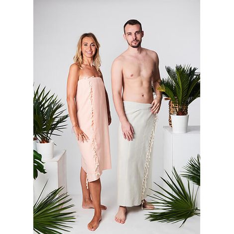 Toalla de hammam suave básica 100% algodón natural yeye negra (1/5)