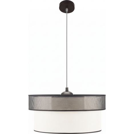 Hängeleuchte FELIX Schwarz/Weiß 1 Lampe FABRILAMP