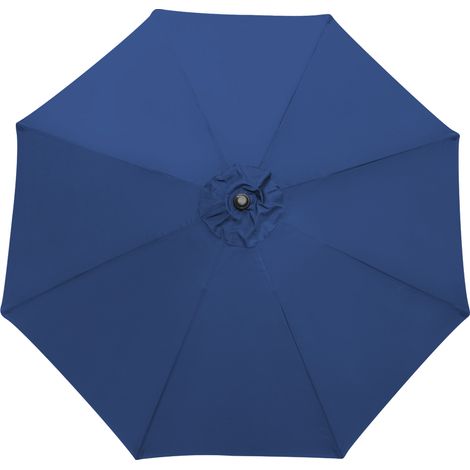 Blue Replacement Fabric Garden Patio Parasol Canopy Cover For 3m 8 Arm Umbrella (1/5)