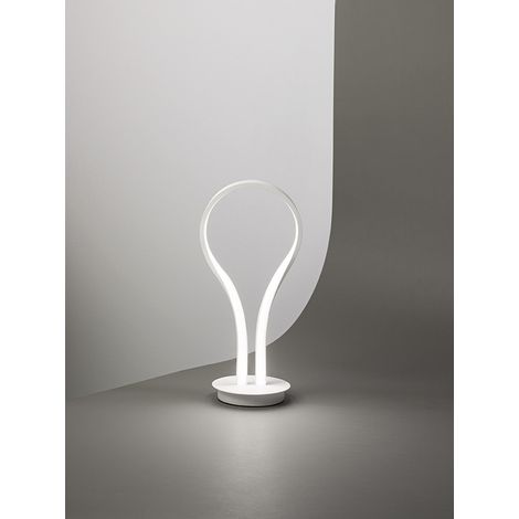 Lampada blossom da tavolo in metallo colore bianco LED 13W 1040LM 3000K (1/2)