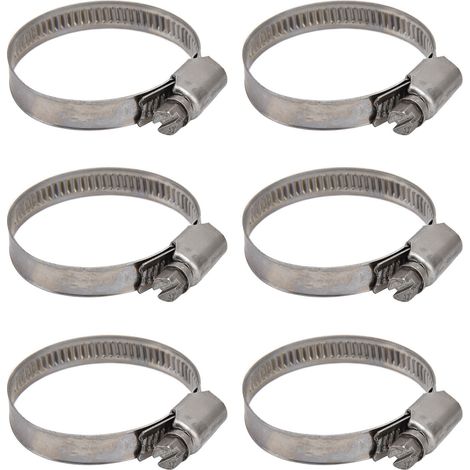 30 colliers de serrage, conception allemande, réglables, en acier inoxydable 304, pour conduites de carburant, colliers de serrage pour tuyaux 27-51 (1/5)