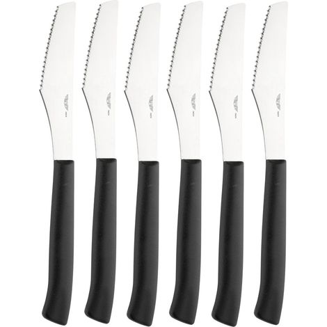 Pintinox Caterì prima, set 6 coltelli pizza in acciaio inox