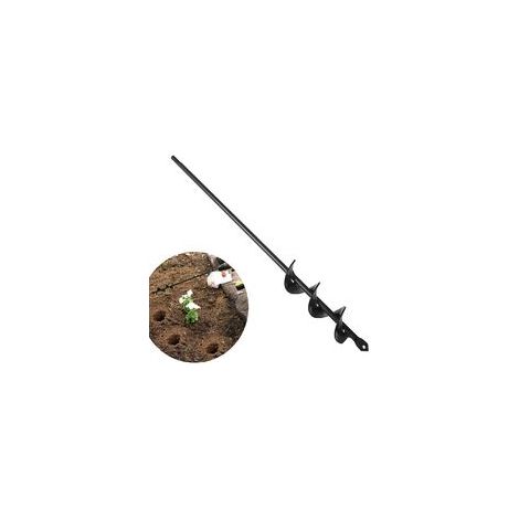 Gartenschneckenbohrer Ø4x45cm, praktisches Pflanzwerkzeug zum Pflanzen von Beetzwiebelsämlingen, Spiralgartenbohrer für Handbohrmaschine und elektrische Bohrmaschine (1/5)