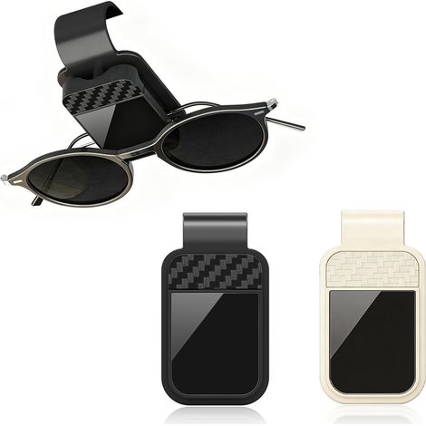 2 Pièces Porte Lunettes pour Voiture Support Lunette Voiture (1/5)