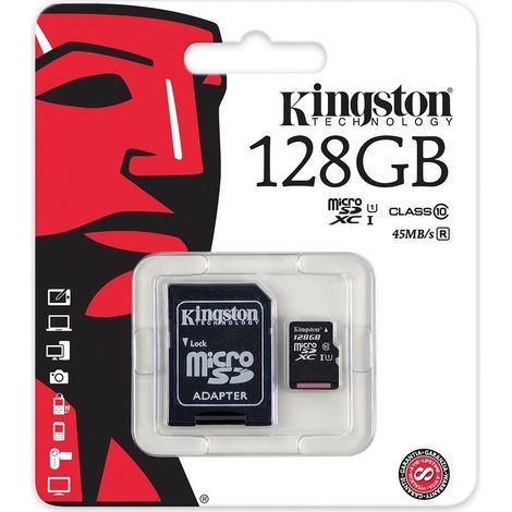 Trade Shop - Kingston Micro Sd 128gb Microsd Clase 10 Sdhc Tarjeta De Memoria Smartphone -