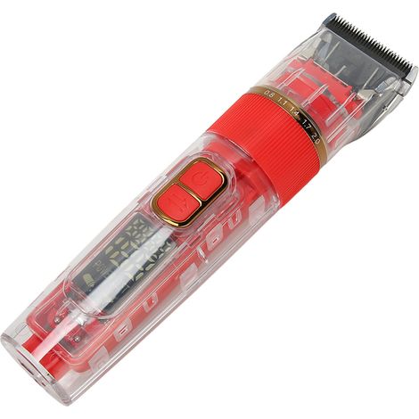 Tondeuse à poils pour chiens, 3 vitesses, étanche IPX7, électrique, avec écran LED intelligent rouge (1/5)