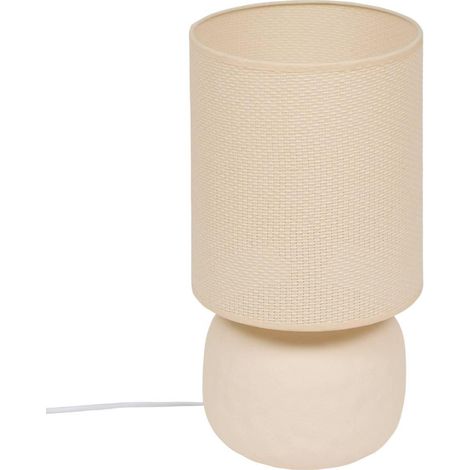 Lampe à Poser Boule "Obine" 42cm Beige (1/5)