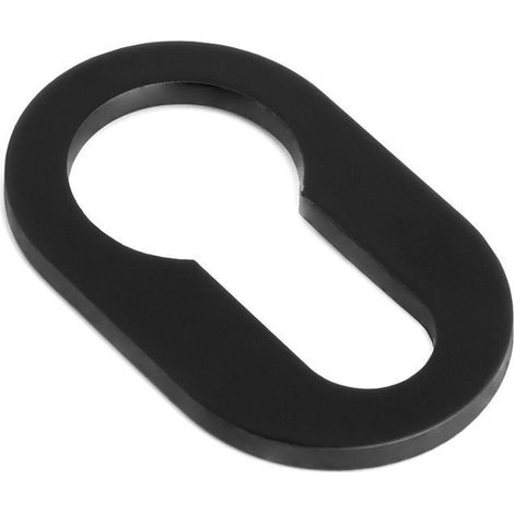 bocallave adhesivo oval 26x42x4 acabado cromo satinado, negro, blanco acabado cromo cepillad acabado negro