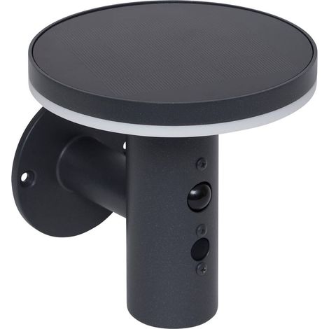 Aplique solar Detekt con detector de movimiento gris grafito - Hespéride (1/4)