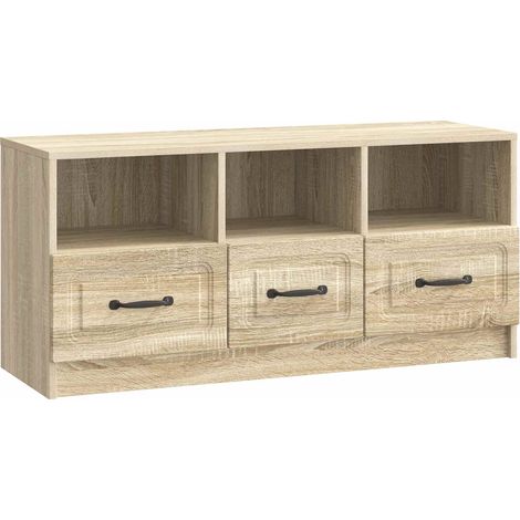 vidaXL  TV Cabinet  Sonoma Oak 102 x 34.5 x 47 cm Engineered Wood