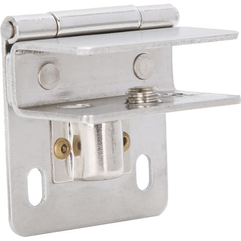 Charnière de porte en verre sans perçage, clip en acier inoxydable, support de meuble, pince, fournitures ménagères (1/5)