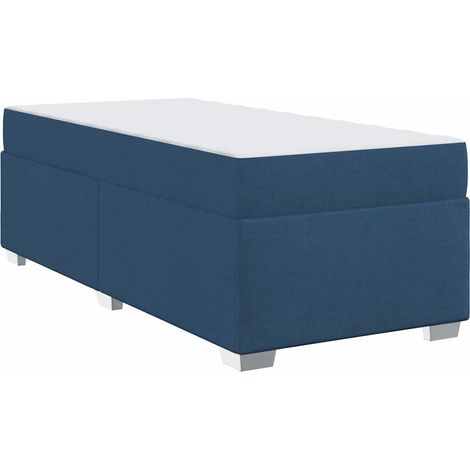 Lit simple,Lit adulte,Cadre de lit Bleu 90 x 200 cm tissu CFW4593967 (1/5)
