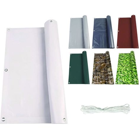 Stuoia ombreggiante in Pvc - 90 cm - rotolo da 6 mt - Colore: Bianca