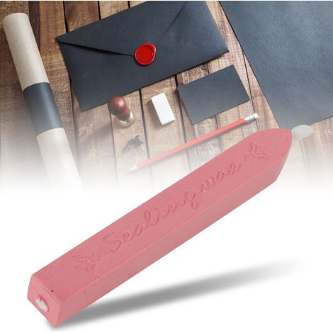 Tampon à Cire Ancien Style avec Poignée Bois - Idée Cadeau Original et Personnalisé (Rose 081039) (1/3)
