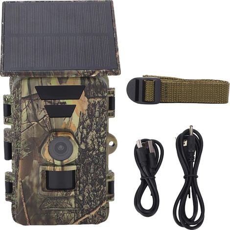 Ortviai Caméra de chasse solaire 8K 60 MP avec WiFi, vision nocturne, étanche IP66, PR903W (1/5)