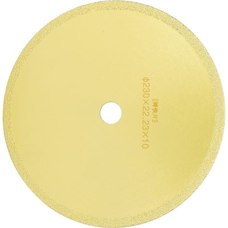 Lame de scie diamantée, disque à meuler, disque de coupe pour marbre, métal, fonte, 230 x 22,23 x 10 mm (1/5)