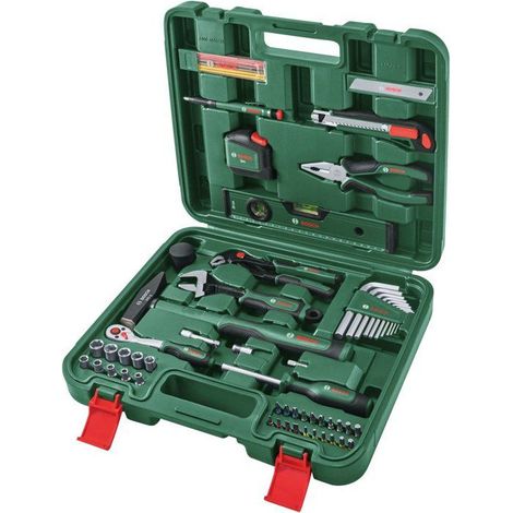 Estuche de herramientas manuales Bosch de 73 piezas con puntas y carraca 1/4" 396 x 355 x 99 mm