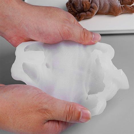 3D-Silikonform für Shar-Pei-Hunde, DIY-Kuchenform, Mousse-Dekoration, Schokolade, Gelee, Eiscreme, Fondant, niedliche Hundeform. (1/5)
