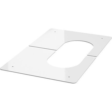 Bosch Accessoires d'évacuation des gaz FC-O60 Cache, blanc, d:100 mm, 7738112537