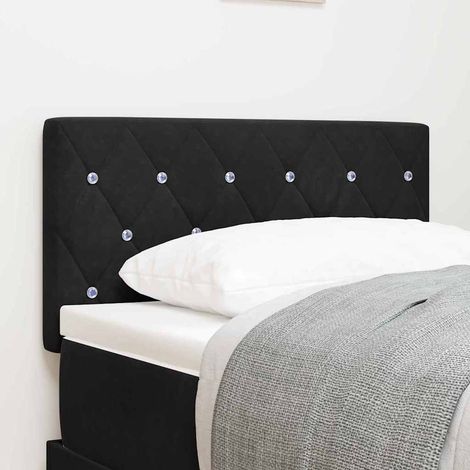 Kopfteil Schwarz 80 cm Samt