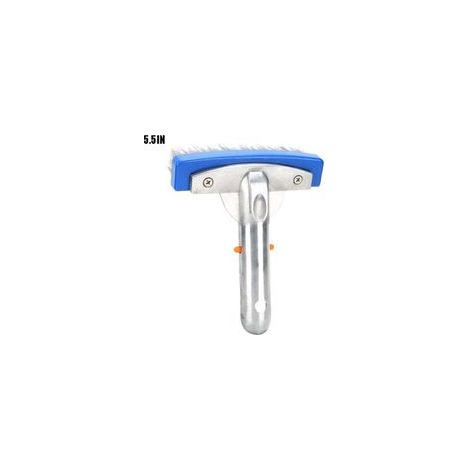5.5in Acier Inoxydable Fil Piscine algues Nettoyage Brosse Balai Plancher Mur brosses tête A