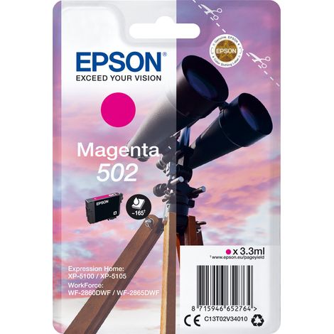Epson Singlepack Magenta 502 Ink (1/3)
