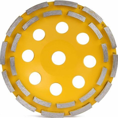 180mm Disque de Meulage Disque Diamant à Meuler Béton à Double Rangée Brique Coupé pour Meuleuse d'angle (Diamètre intérieur : 22.23 mm) (1/4)