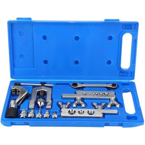 Ensemble Outils Évasement, Outil d'Évasement Simple Professionnel et Trousse d'Outils de Sertissage pour l'Alésage de Tuyaux en Cuivre en Aluminium et Autres Tuyaux - 10 Pièces (1/5)