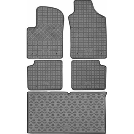 Set di tappetini in gomma per auto e tappetino per bagagliaio per Fiat 500e Hatchback da novembre 2020 (1/5)