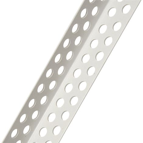 Paraspigolo Forato H Colore Bianco 10 Pezzi 2,5 mt 22 x 22 mm