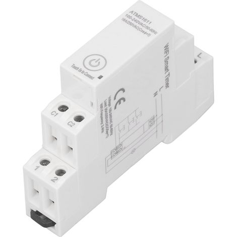 Compteur Énergie Intelligent Interrupteur Disjoncteur Minuteur Télécommande Mesure Consommation Électrique Moniteur AC 100-240V (1/5)
