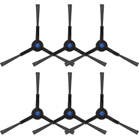 Juego de 6 cepillos laterales triangulares para aspiradoras robot Ecovacs Deebot T50 Pro / Max / Omni (1/4)