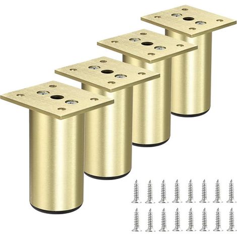 Juego de 4 piezas - Elementos de fijación para muebles de 8 cm - Patas de muebles ajustables (1/5)