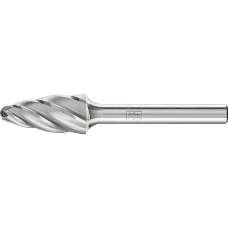 PFERD TOOLS Hartmetall Hochleistungsfrässtift ALU Rundbogen RBF Ø 12x25 mm Schaft-Ø 6 mm Alu/NE Metalle