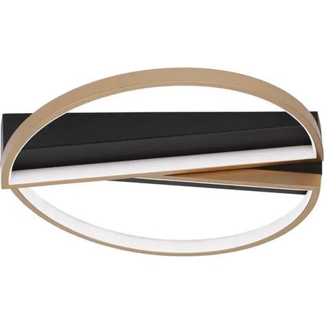 [NEUWERTIG] B-Ware Nova Luce Deckenleuchte Deckenlampe Elize Led Lampe Schwarz Warmweiß Dimmbar 28 W