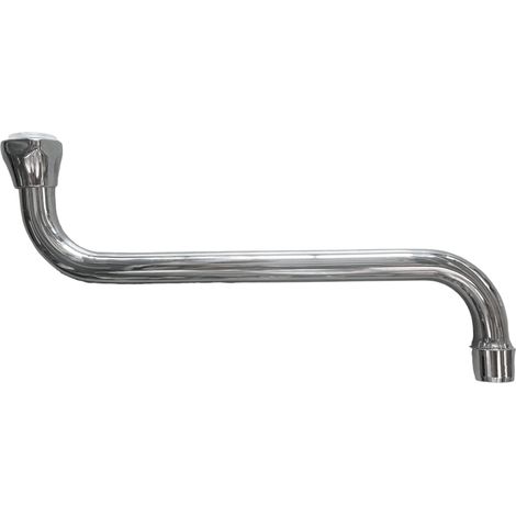 Canna becco universale per rubinetto lavello, lunga 18 cm (1/4)