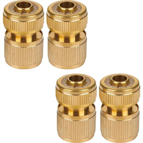 Dapetz ® Garden Hose Quick Connector, Brass Garden Hose Connector, 1/2 inch Expandable Garden Hose Faucet Connector, Garden Hose Pipe Faucet Adapter for Washing Machine and Gardening (1/5)