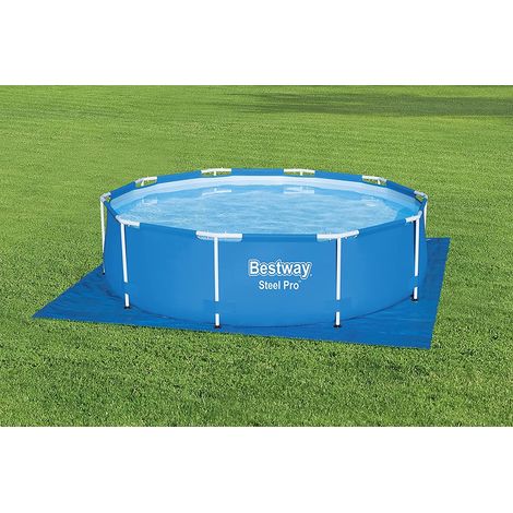 Bestway 58001 Flowclear Bodenplane - bis Ø 3,05 m - Pool Boden Schutz Plane