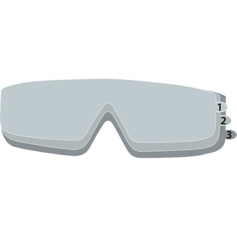 BOITE DE 10 SETS DE FILM DE PROTECTION DELTA PLUS POUR LUNETTES MASQUES-FILM GOGGLE (1/2)