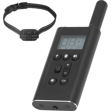 Collier de dressage pour chien étanche IP67, portée de 800 mètres, télécommande sans fil avec localisateur LED, chargement USB, collier anti-aboiements (1/5)